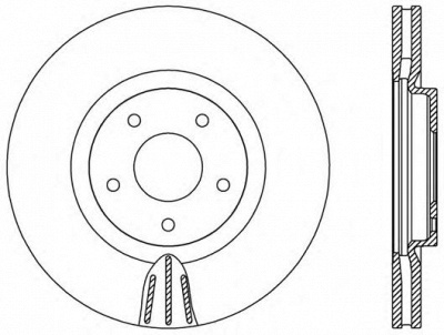 OPEN PARTS bdr255020 -  Тормозной диск